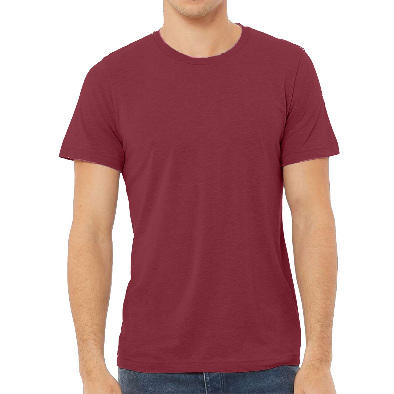 BELLA + CANVAS Adult's Triblend Tee, Crewneck Crafts & Printing Value Shirt